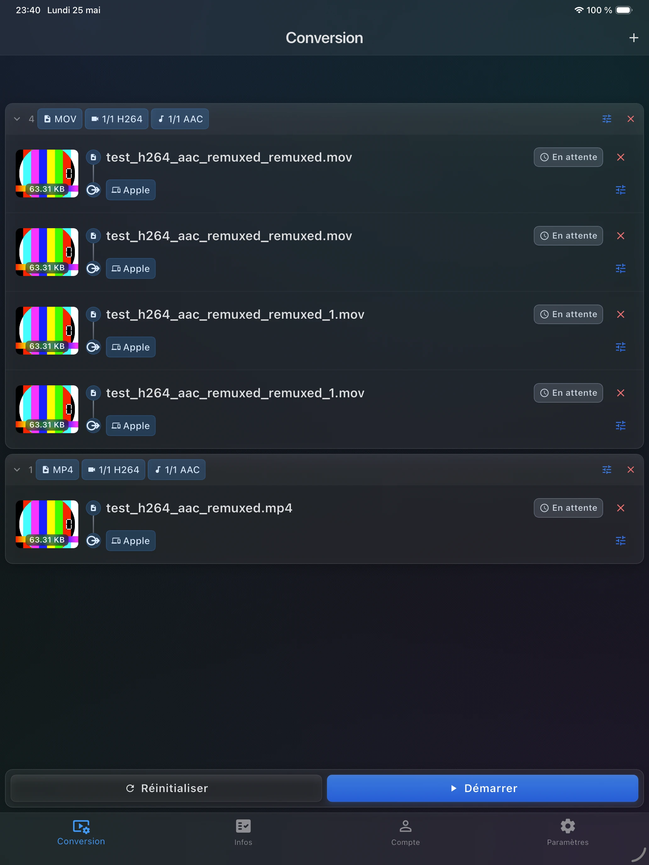 RecodeFlow iPad UI
