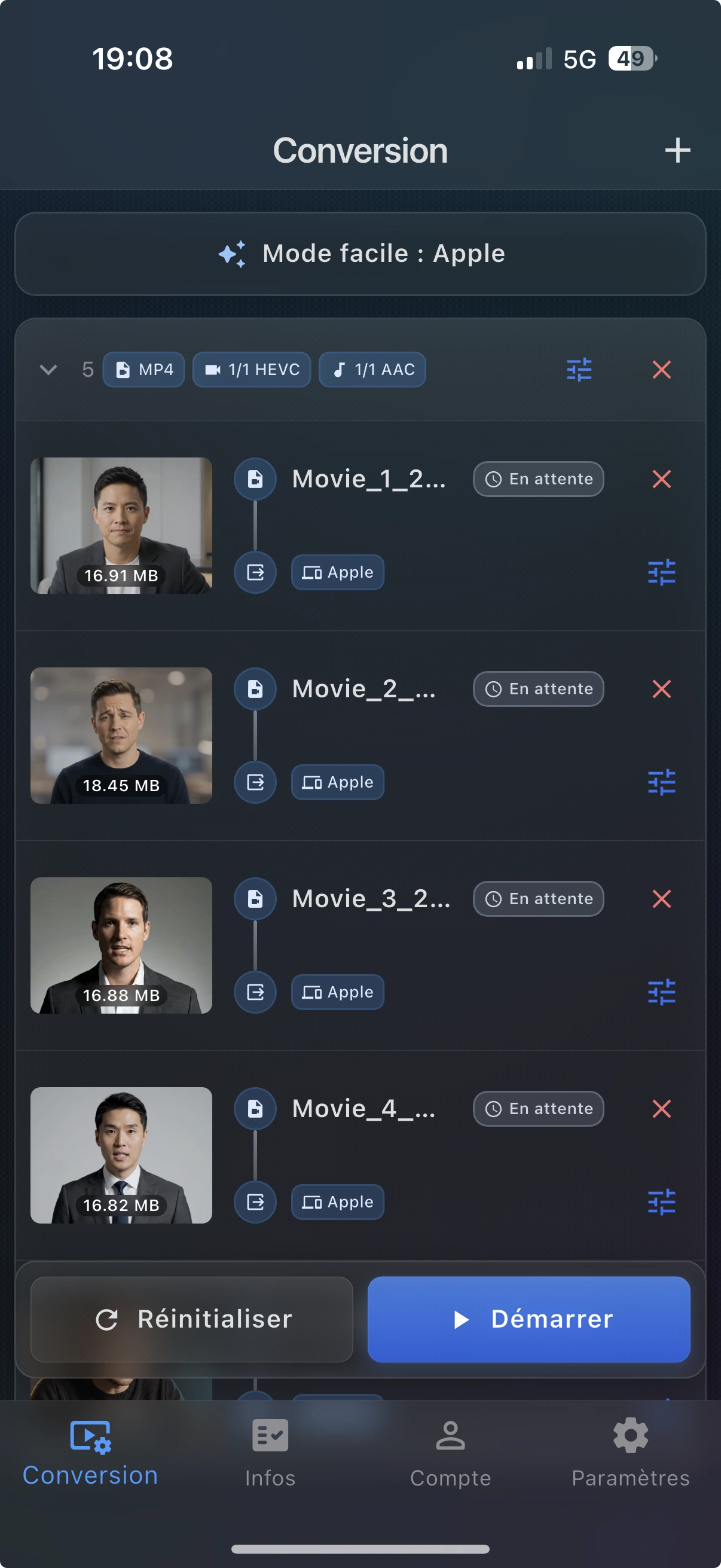RecodeFlow iPhone UI