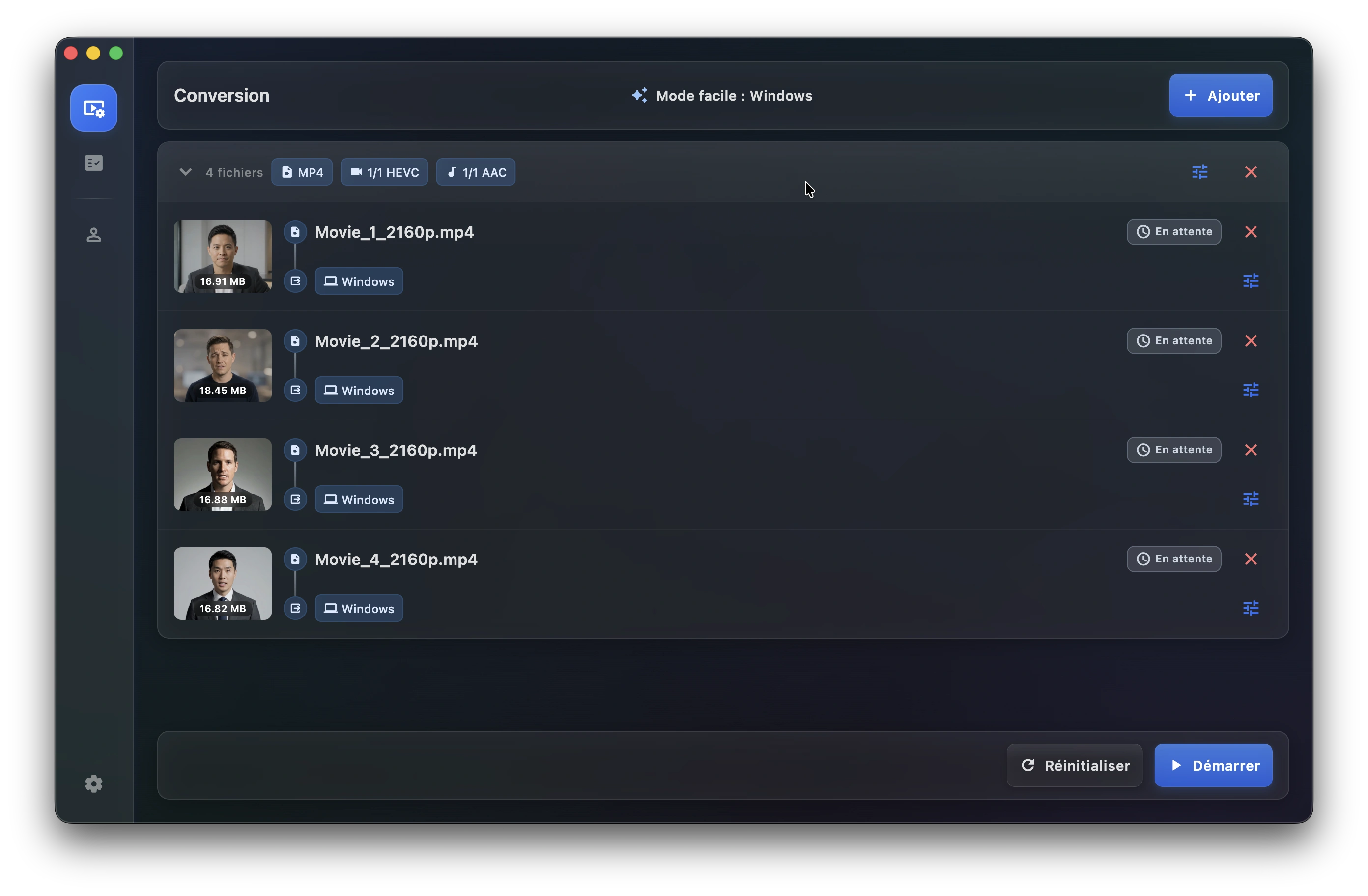 RecodeFlow Windows UI